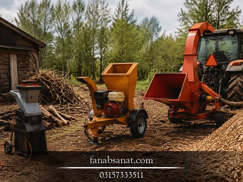 چوب خردکن بنزینی، برقی یا تراکتوری؟ مقایسه کامل برای انتخاب بهترین مدل